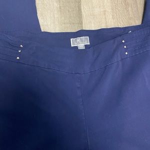 JM Collection Blue Pull on Pants Size 20